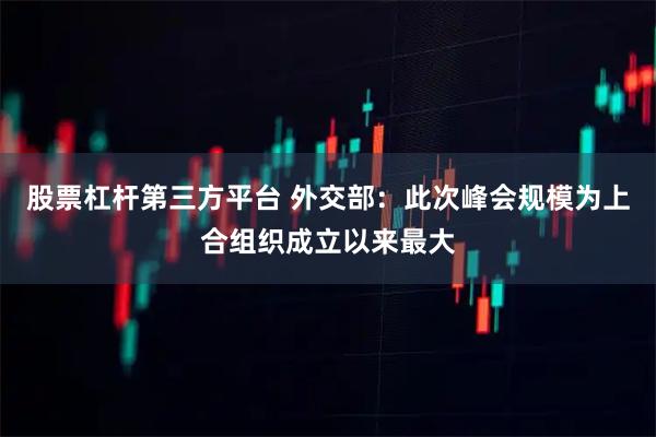 股票杠杆第三方平台 外交部：此次峰会规模为上合组织成立以来最大