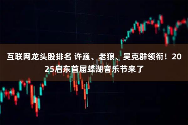 互联网龙头股排名 许巍、老狼、吴克群领衔！2025启东首届蝶湖音乐节来了